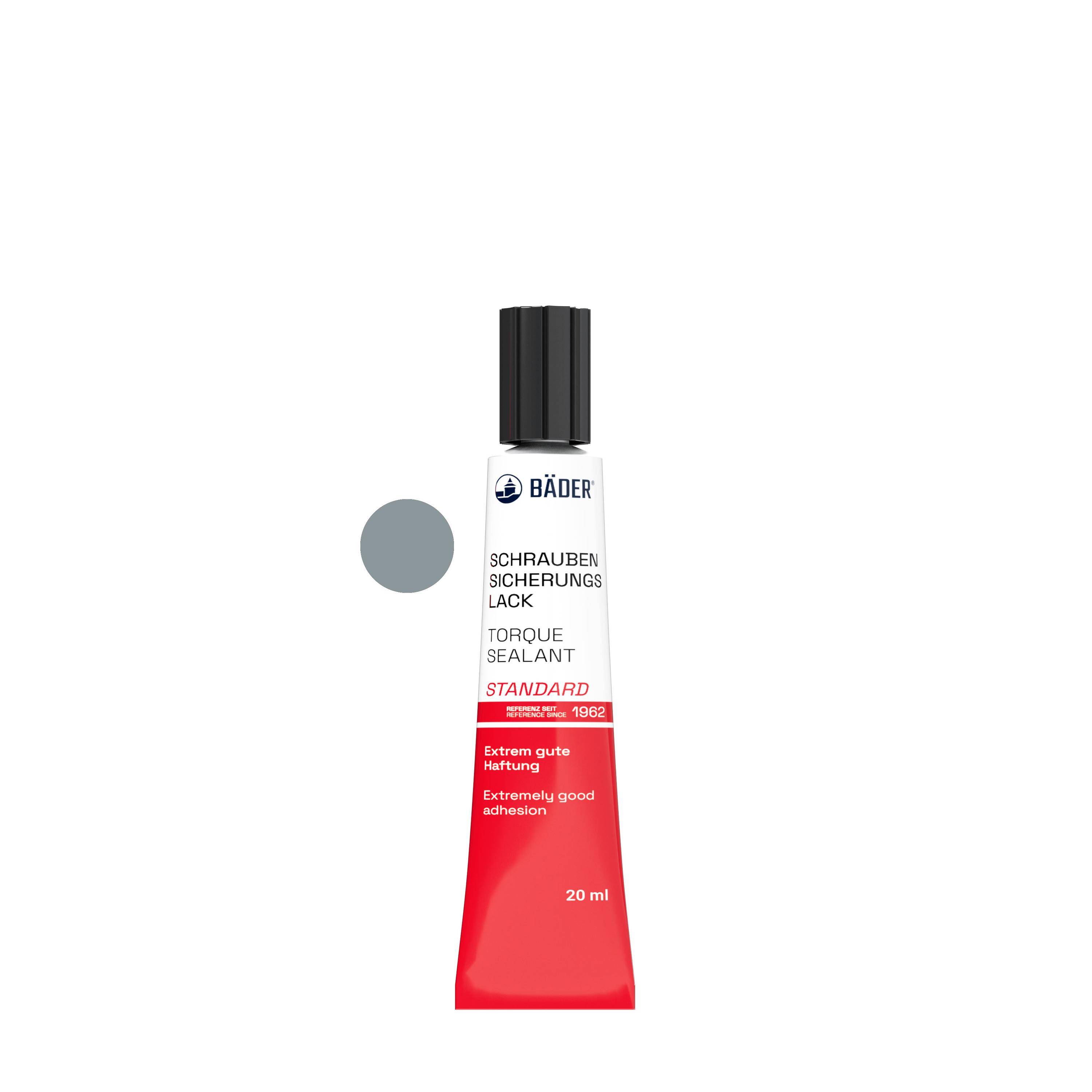 Lackfabrik Bäder Schraubensicherungslack Standard Grau Tube 20 ml-0