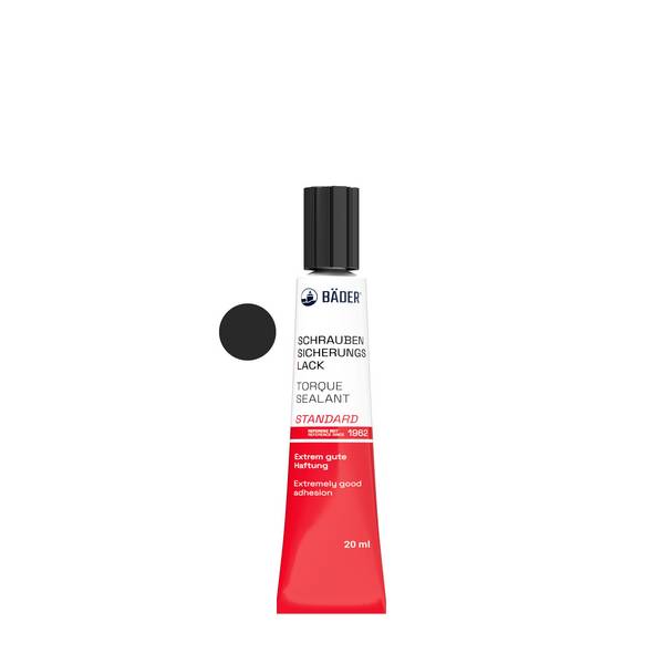 Lackfabrik Bäder Schraubensicherungslack Standard Schwarz Tube 20 ml