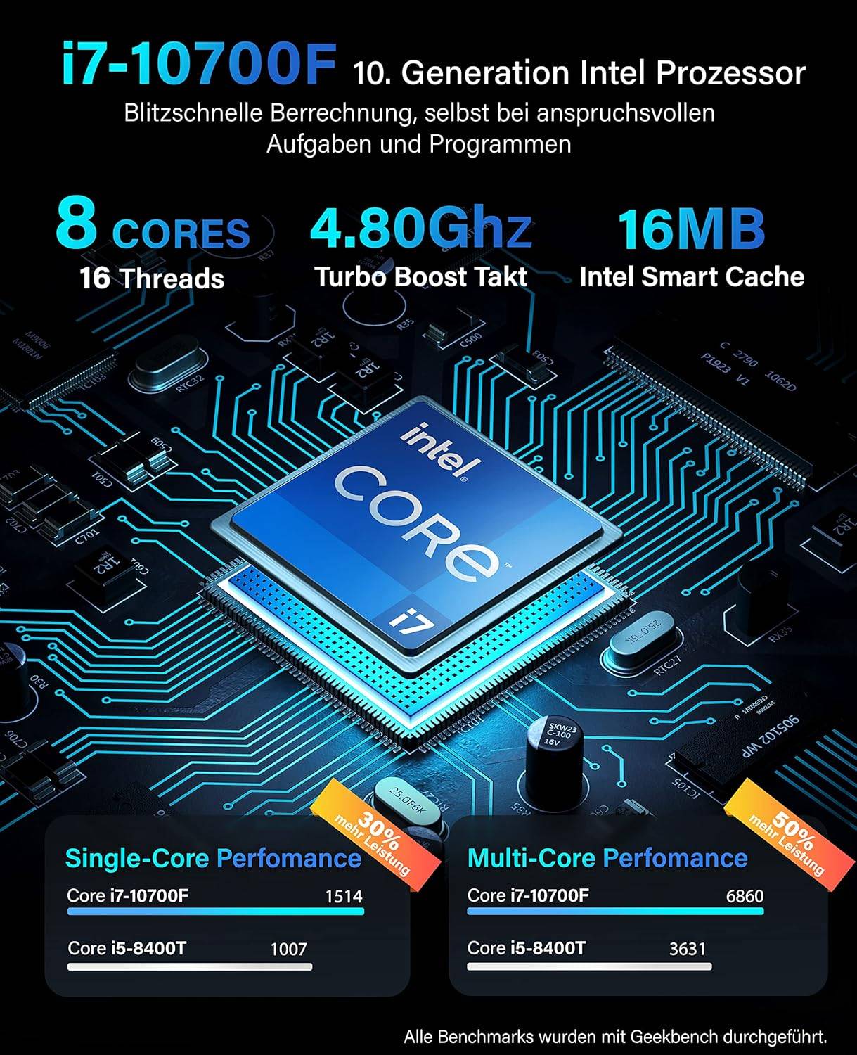 Greed - Desktop PC - Multi V2 | Intel Core i7 10700F | Computer für Büro | 16GB RAM | 512GB SSD | WLAN | Win 11 Pro-3