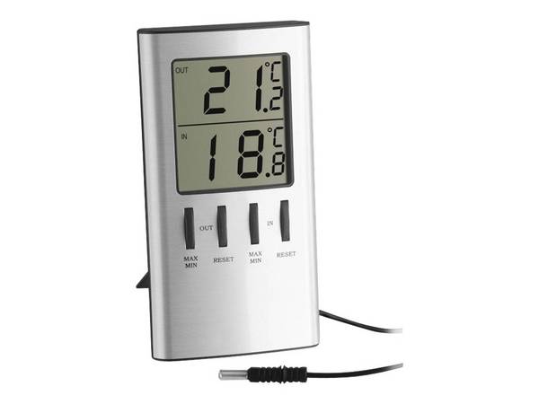 Thermometer - digital - Silber