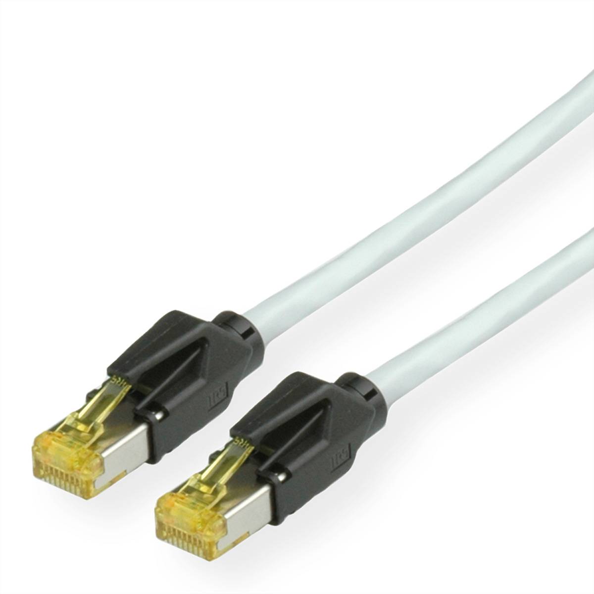 KERPEN Patchkabel Cat.6A (Class EA) S/F, MegaLine F6-90, HiRose TM31, LS0H, grau, 15 m-0