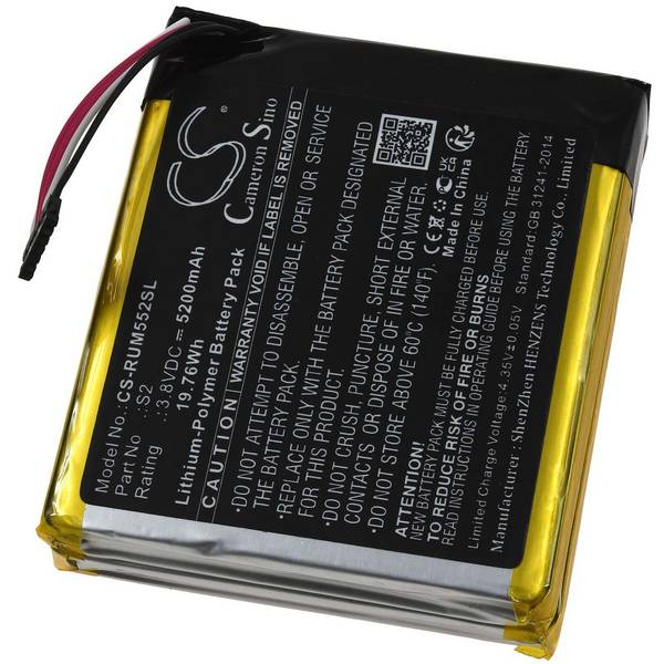 Akku für Ring Doorbell 2. Generation Video-Türklingel, 3,8V, Li-Polymer
