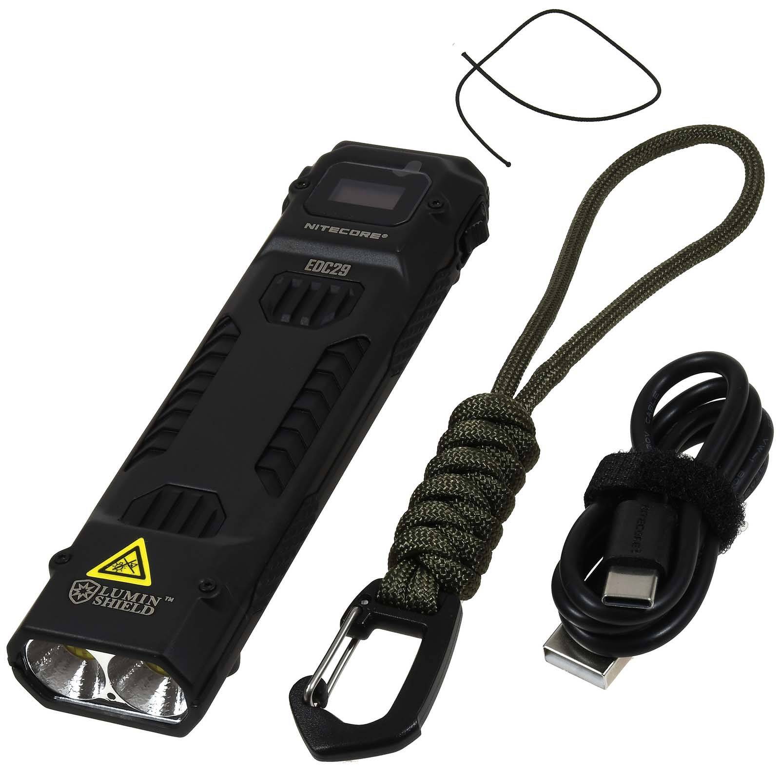 Nitecore EDC29 LUMINBLADE 6500 Lumen USB-C Taschenlampe schwarz, Li-Ion-0