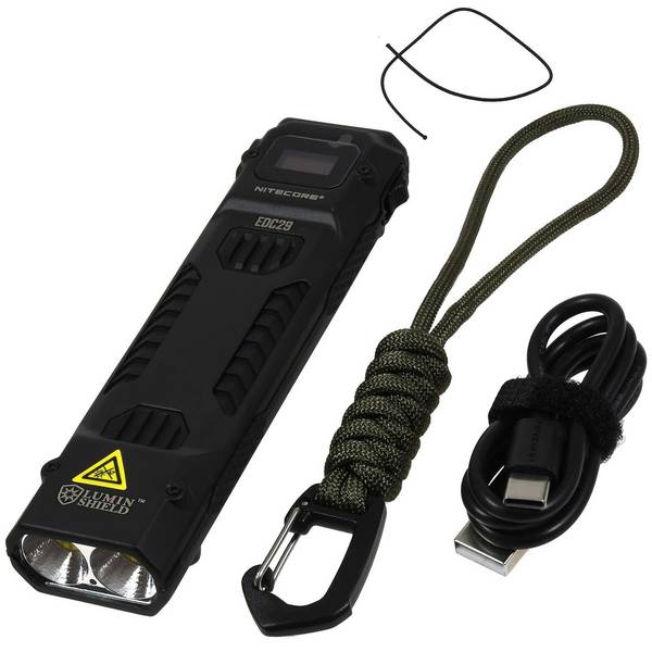 Nitecore EDC29 LUMINBLADE 6500 Lumen USB-C Taschenlampe schwarz, Li-Ion