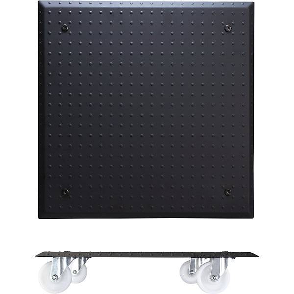 Pflanzenroller Alu ALASKA Tragfähigkeit 100 kg LxB 450 x 450 mm schwarz. Wagner System GmbH 83387349-4