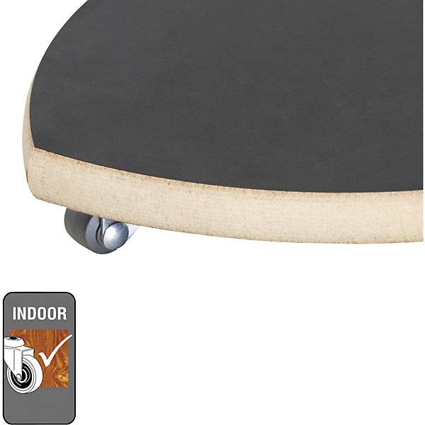 Pflanzenroller MDF Tragfähigkeit 100 kg LxB 200 x 200 mm schwarz VE 2 Stk. Wagner System GmbH 83389749-3
