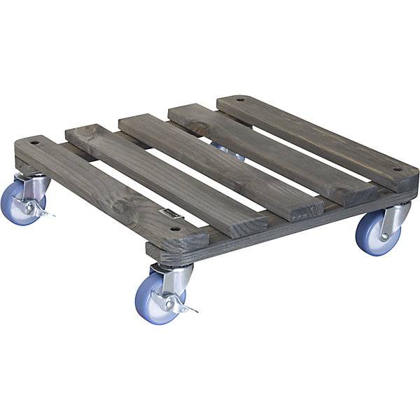 Pflanzenroller VINTAGE Tragfähigkeit 150 kg LxB 400 x 400 mm grüngrau. Wagner System GmbH 83390349-0