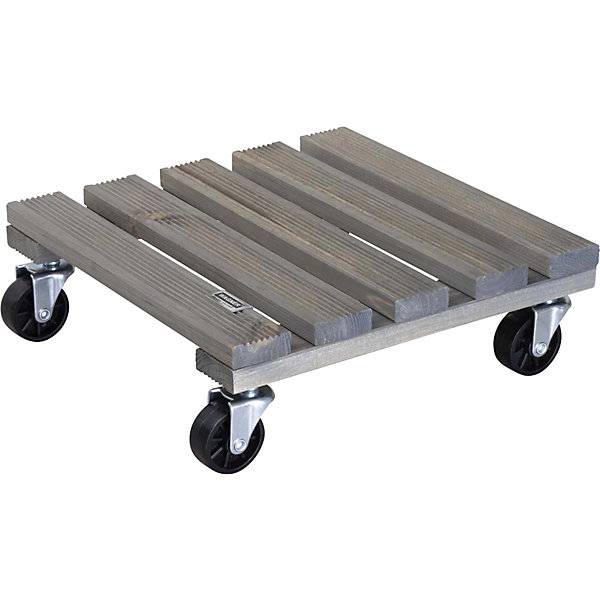 Pflanzenroller VINTAGE Tragfähigkeit 150 kg VE 2 Stk LxB 290 x 290 mm grüngrau. Wagner System GmbH 83390449-0