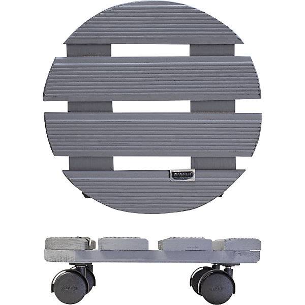 Pflanzenroller CREO Tragfähigkeit 100 kg Massivholz Ø 290 mm Rad-Ø 40 mm VE 2 Stk. Wagner System GmbH-4