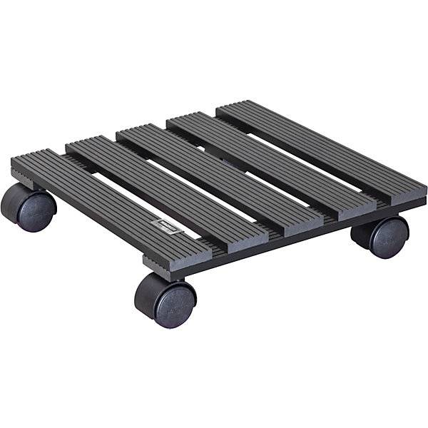 Pflanzenroller WPC Tragfähigkeit 60 kg LxB 290 x 290 mm anthrazit VE 2 Stk. Wagner System GmbH 83390649-0