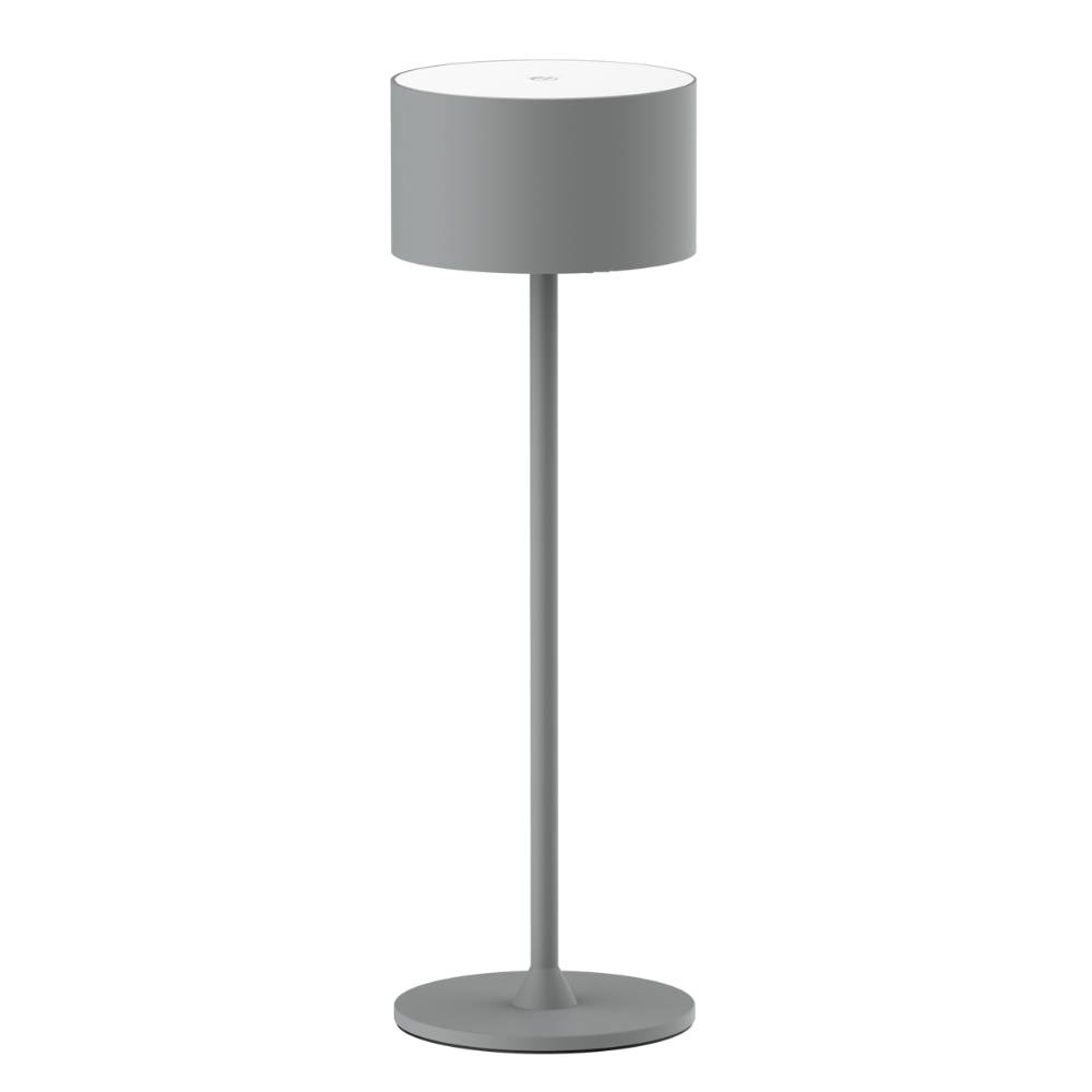 ENOVALITE Akku Tischleuchte LED Tischlampe dimmbar mit CCT Up- und Downlight Schreibtischleuchte in grau USB-C-0