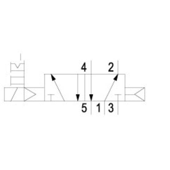 Aventics CERAM-ISO4-5/2AS-SS-12VDC-I, 5/2-Wegeventil, Serie CERAM™, Größe 4 R432030378-0