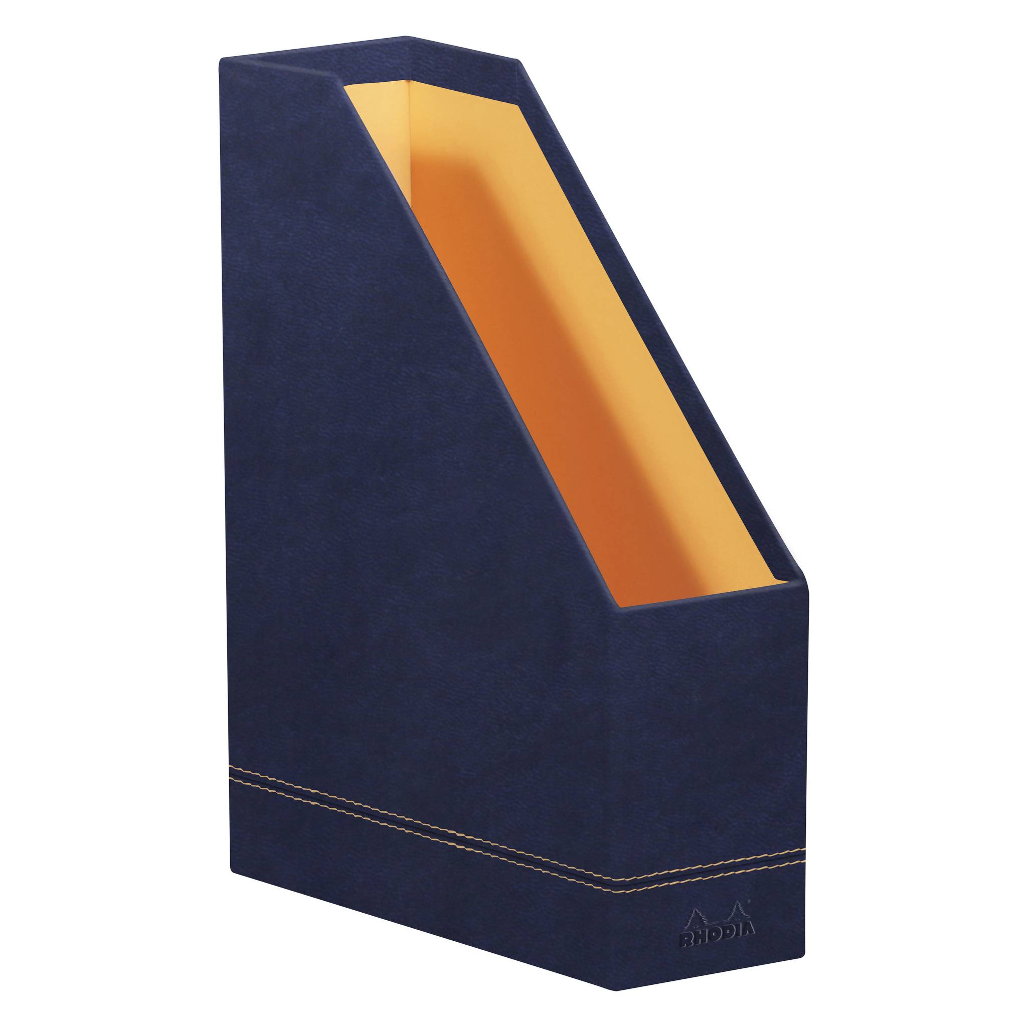 RHODIA Stehsammler, aus Kunstleder, DIN A4, nachtblau (8017196)-1