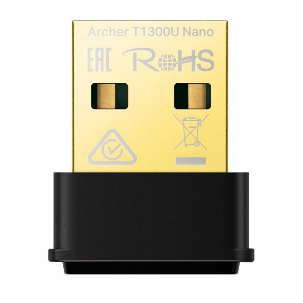 TP-LINK Archer T1300U Nano, Kabelgebunden, USB, WLAN, Wi-Fi 5 (802.11ac), 867 Mbit/s, Schwarz, Gold-0