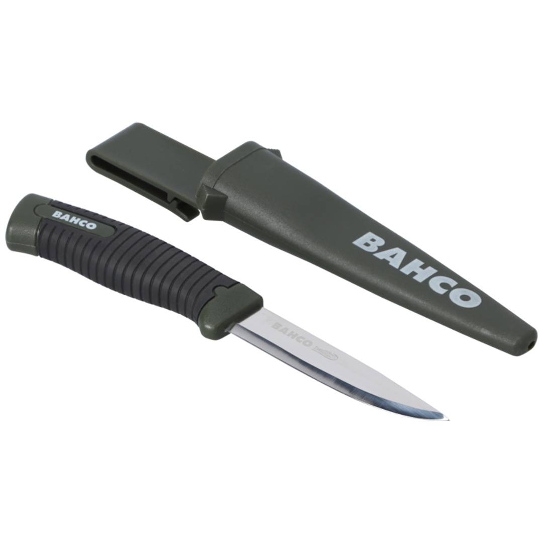 Bahco Universalmesser Laplander mit grünem 2-Komponenten-Griff-0