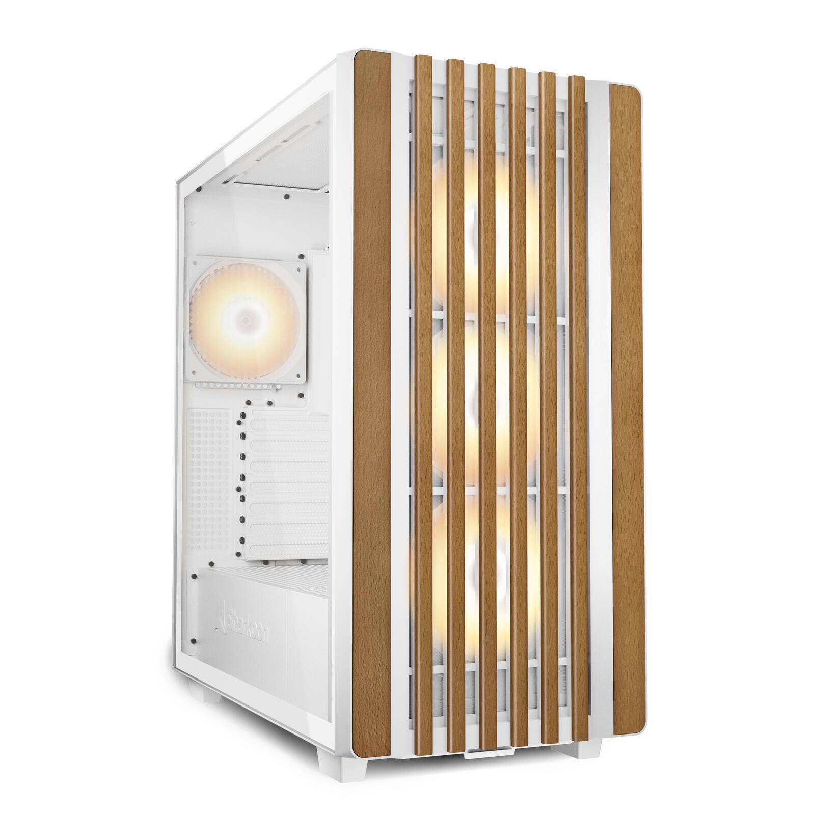 Sharkoon PC Gehäuse Rebel C70G RGB White ATX weiß 4044951040209-0
