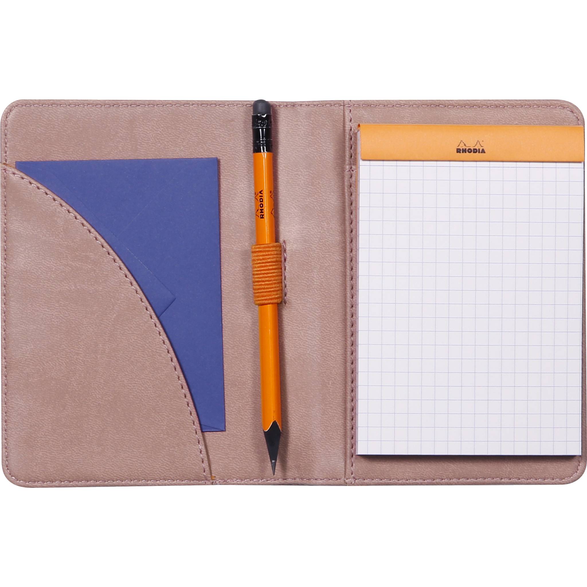 Rhodia Mappe für Block oder Notizheft B7, N°12 10,5x14 cm Rosenholz 212009C-0