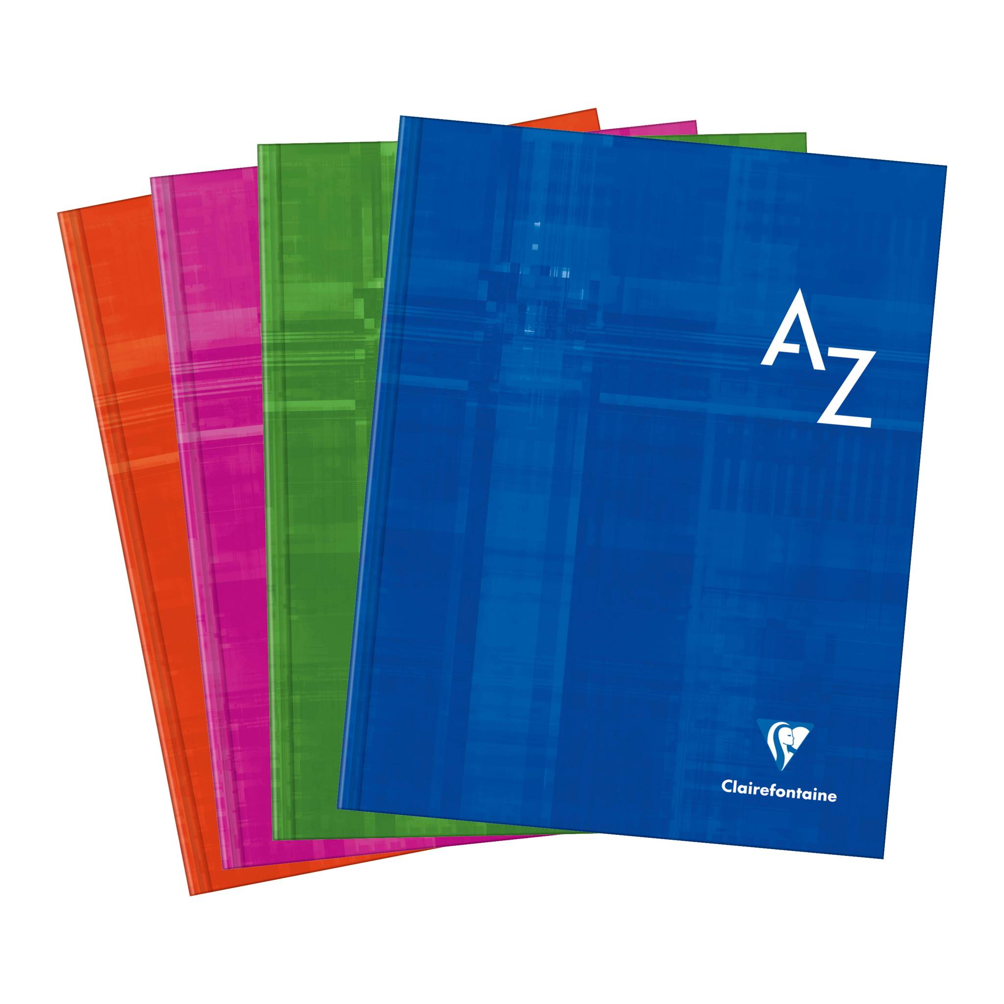 Clairefontaine 5x Adressbuch 17x22cm mit Hardcover, 96 Bl kariert Sortiert 9849C-4