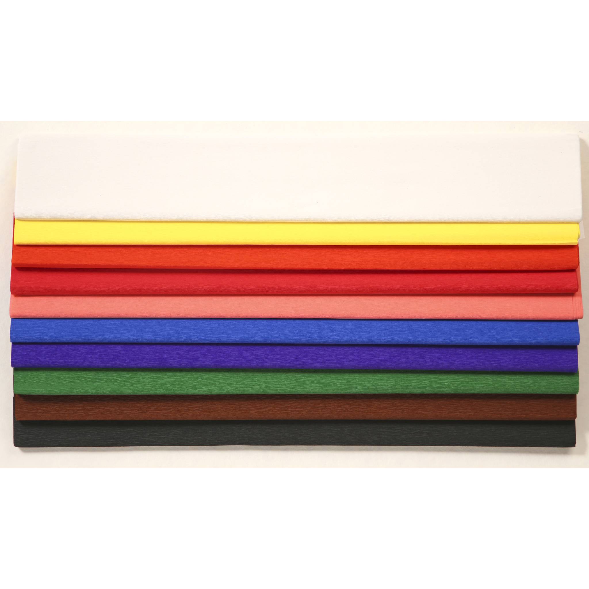 Clairefontaine Krepppapier, Pack. 10 Bogen gefaltet 2mx0 ,50m Sortierung 901099C