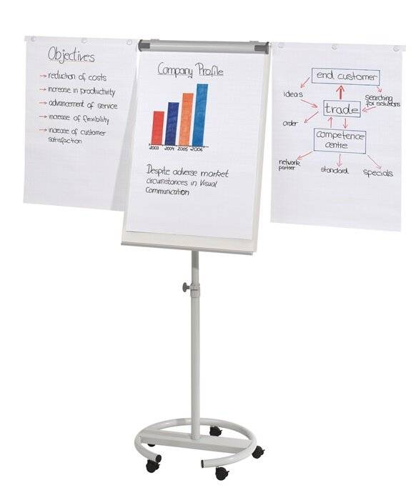 Soennecken Flipchart Mobil 1148 68x105cm grau-3