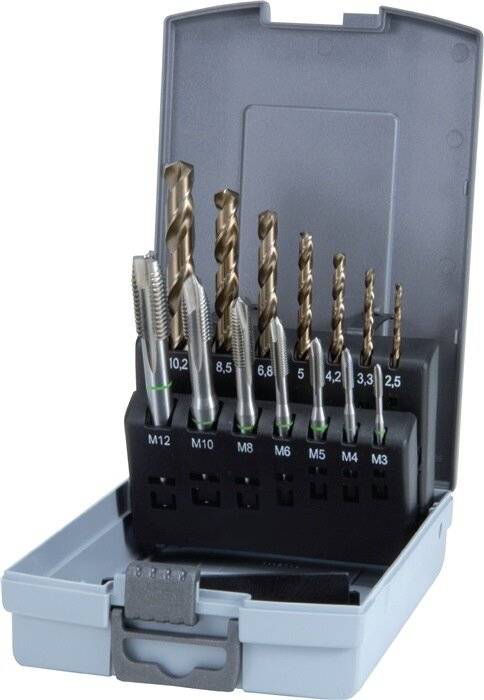 RUKO Maschinengewindebohrersatz DIN 371/376 B M3-M12 14 teilig-5