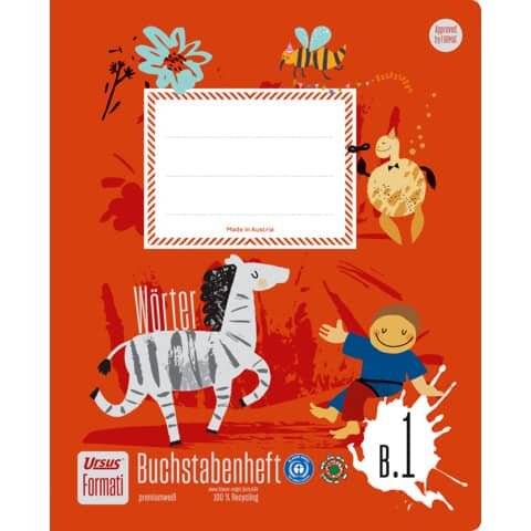 Buchstabenheft Druckschrift, Quart, 14 Blatt, liniert, wei-0
