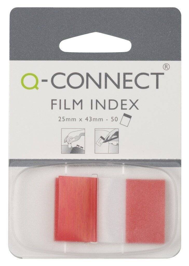 Haftstreifen Index 25x43mm 50 Blatt im Spender rot