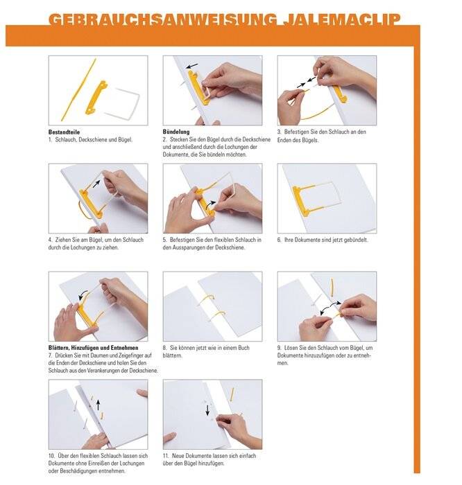 Jalema Schnellhefter Avanti 1401030 DIN A4 30mm PP transparent-3