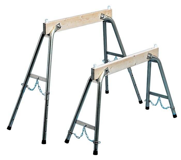 Arbeitsbock H.max.900mm Holz/Stahlrohr höhenv.ZARGES-2