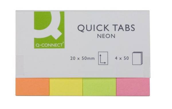 Haftmarker Neon - 20 x 50 mm, 4 x 40