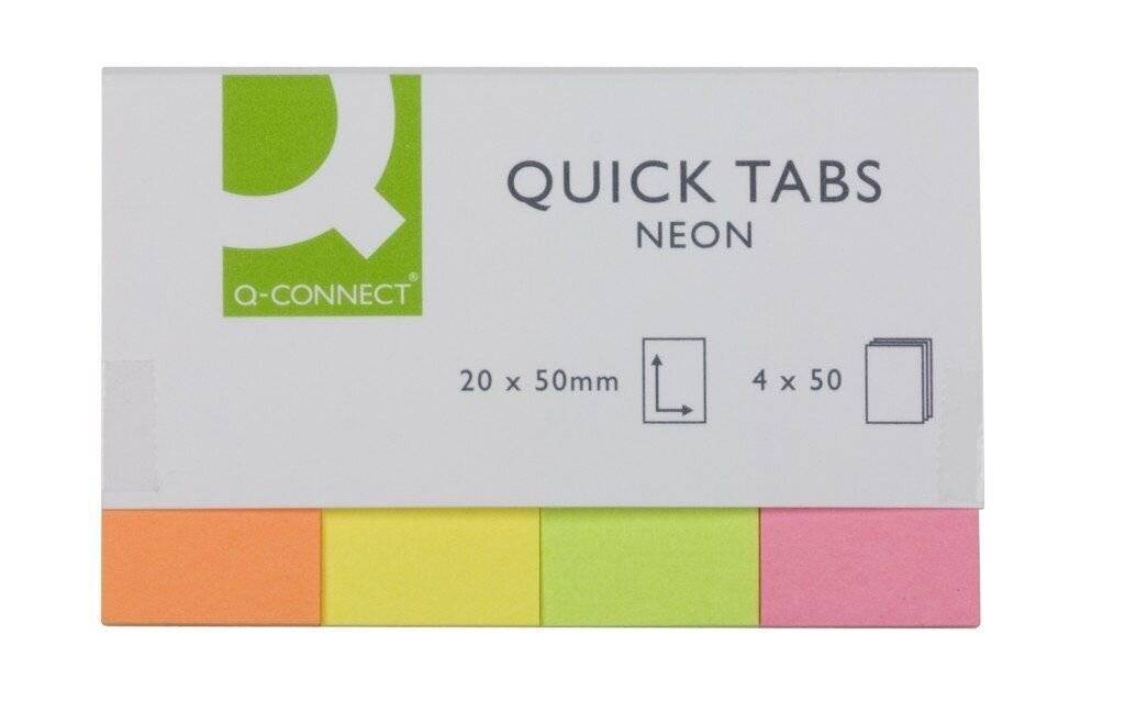 Haftmarker Neon - 20 x 50 mm, 4 x 40-0