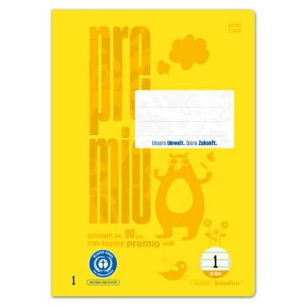 Heft, A4, 90g/m², 32 Blatt, Lin.1, liniert PREMIO 04078400