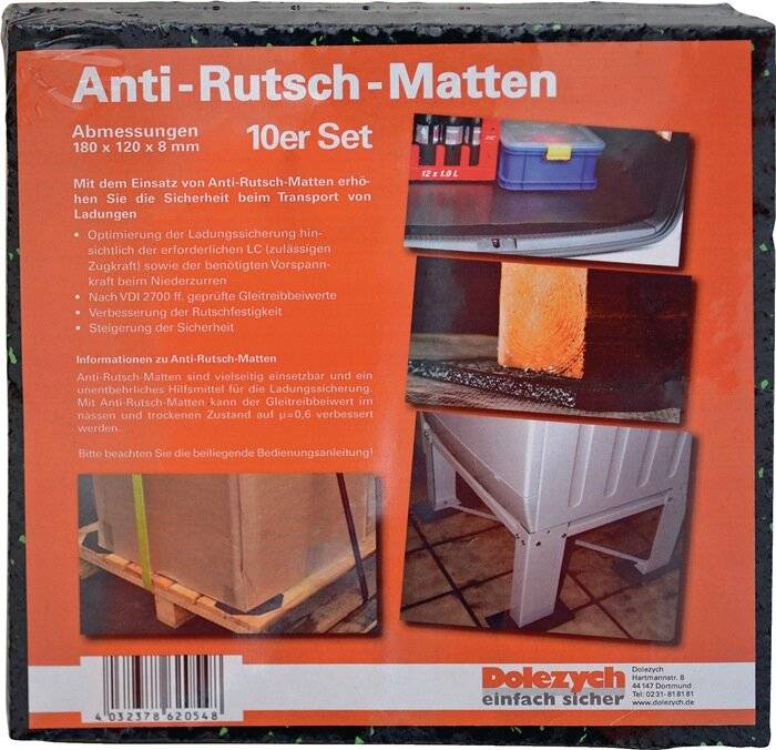Antirutschmatte L12cm B18cm D8mm a.Granulat 10 Zuschnitte DOLEZYCH-3
