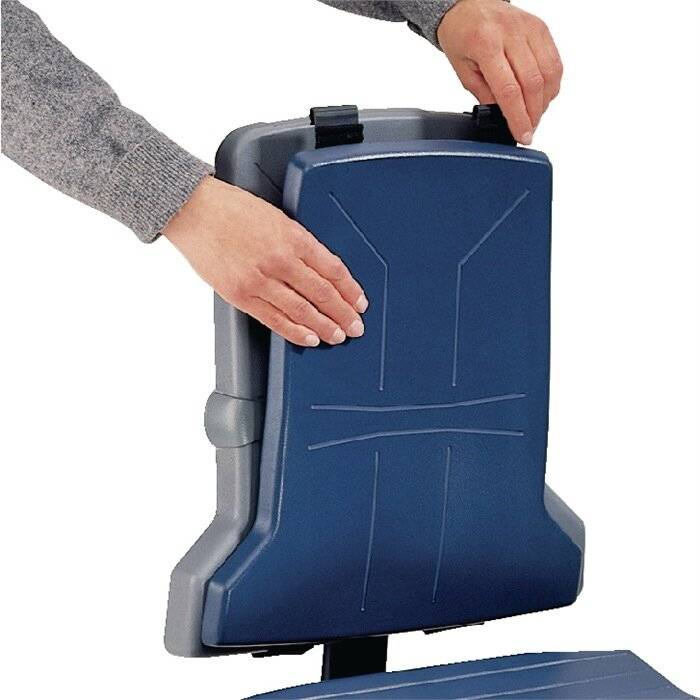 Integralschaumpolster blau für Arbeitsstuhl Sintec-4