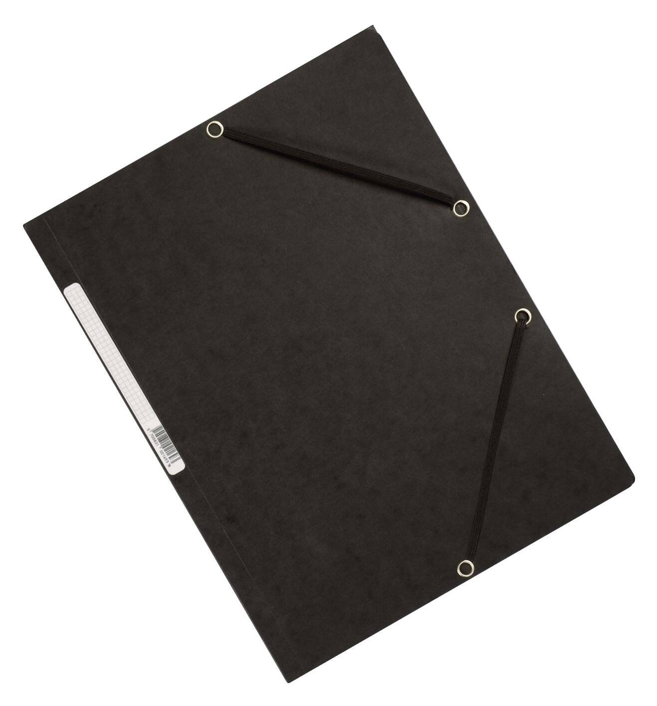 Eckspanner - Karton A4 mit Gummizug schwarz.-5