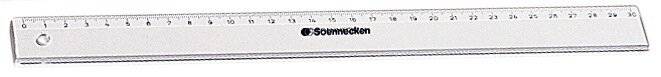 Lineal 30cm Polystyrol transparent-3