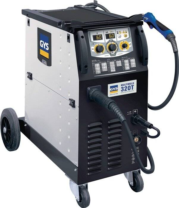 MIG/MAG-Schweißanlage MULTIWELD 320T m.Zub.40-320 A gasg.GYS-2