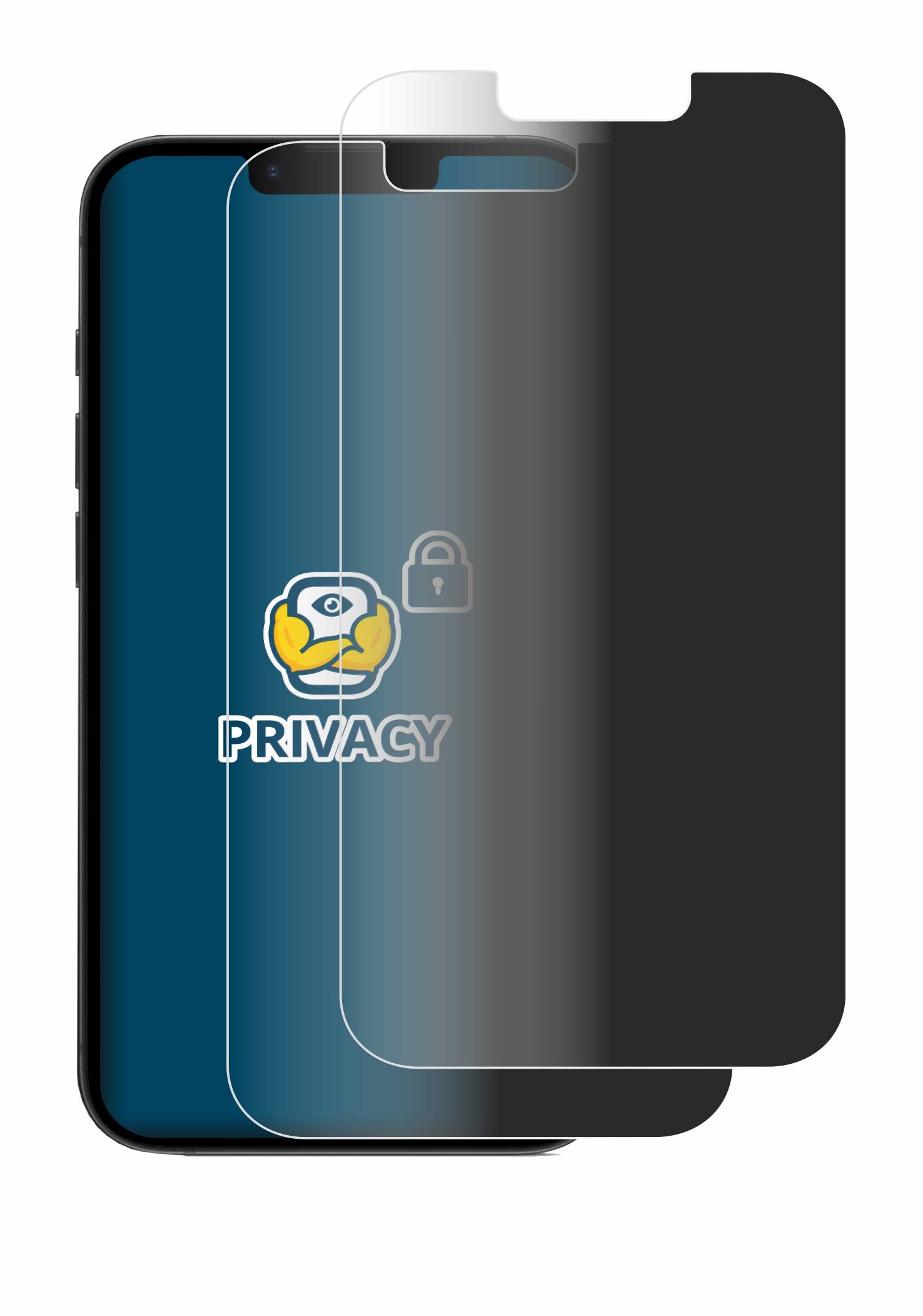 2x BROTECT Blickschutzfolie für Apple iPhone 16e / 17e Anti-Spy Privacy Blaulichtschutz Sichtschutzfolie-1