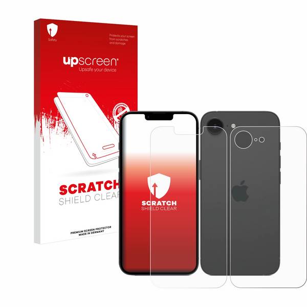 upscreen Schutzfolie für Apple iPhone 16e / 17e Kratzschutz Anti-Fingerprint Klar