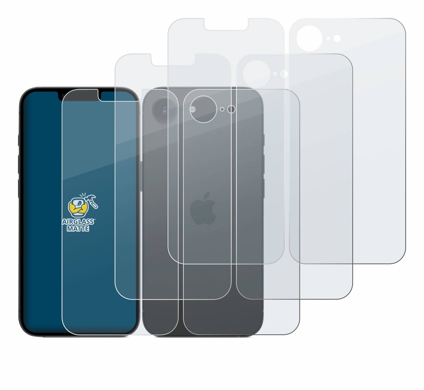 3x BROTECT Entspiegelungs Schutzglas für Apple iPhone 16e / 17e Schutzfolie Panzer Folie Glas Display Schutz matt-3