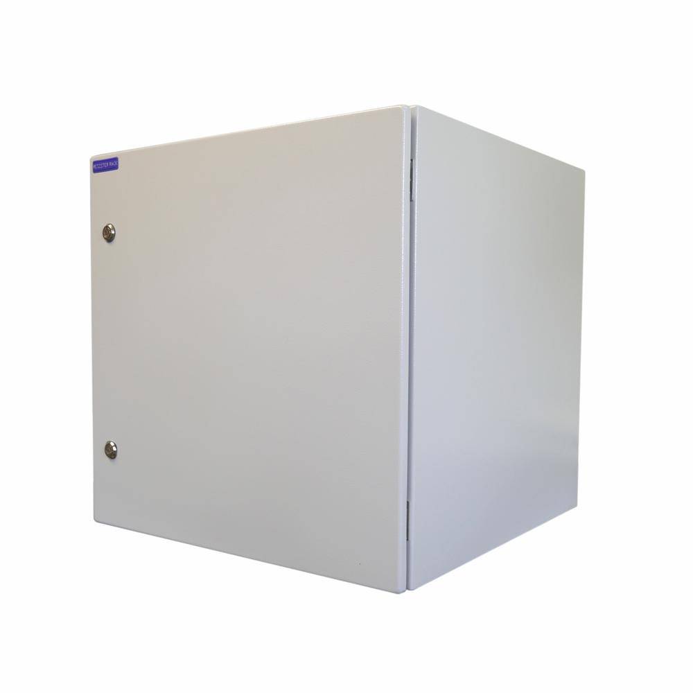 19 Zoll Netzwerkschrank Pro IP66 Outdoor Industrie Vollblechtür 12 HE 600x600 mm Lichtgrau-0