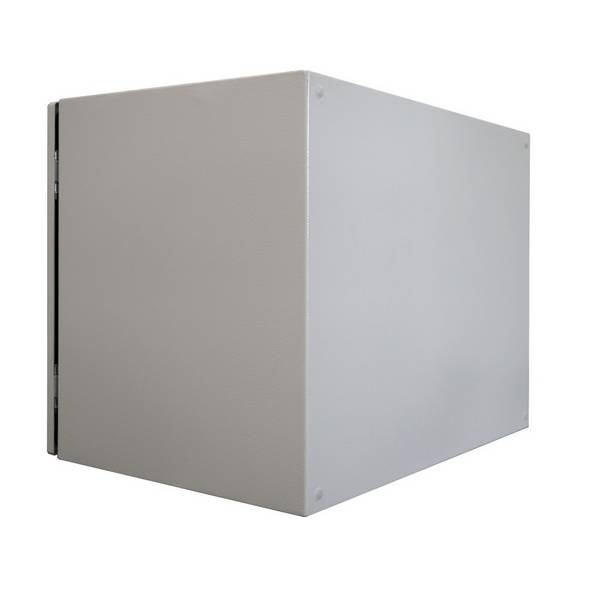 19 Zoll Netzwerkschrank Pro IP66 Outdoor Industrie Vollblechtür 16 HE 600x600 mm Lichtgrau