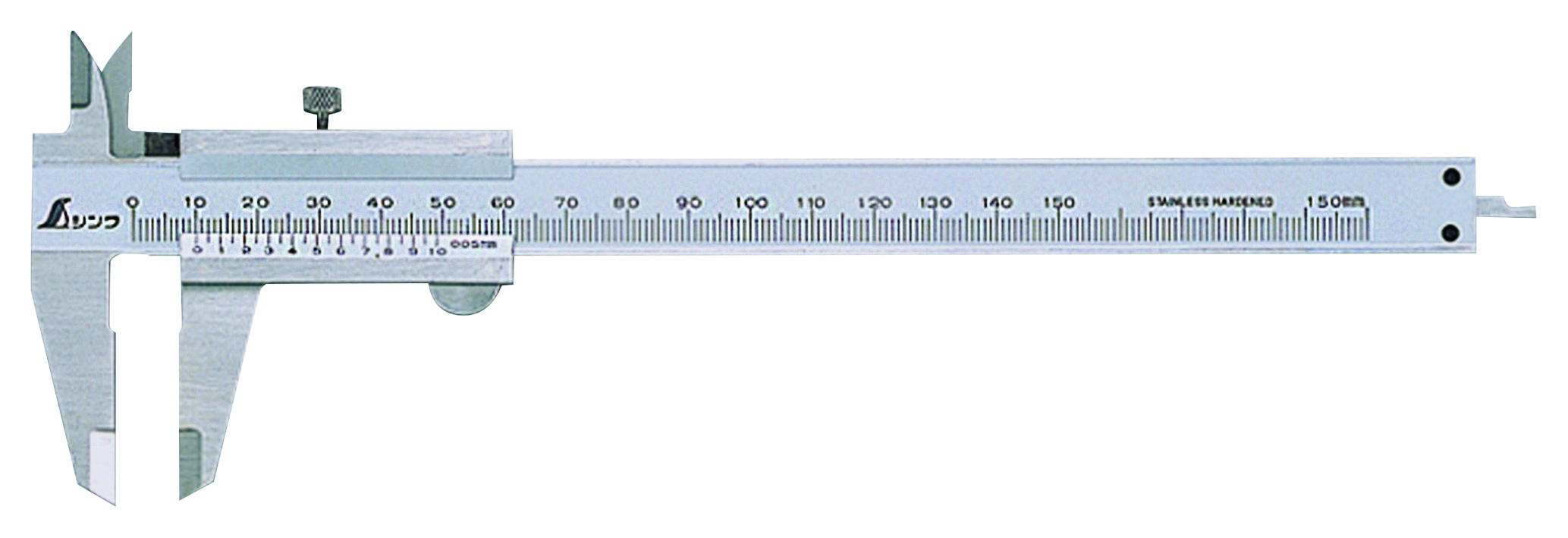 Shinwa 19899 Messschieber, Made in Japan, Schieblehre 150mm, 0,05mm Genauigkeit-0