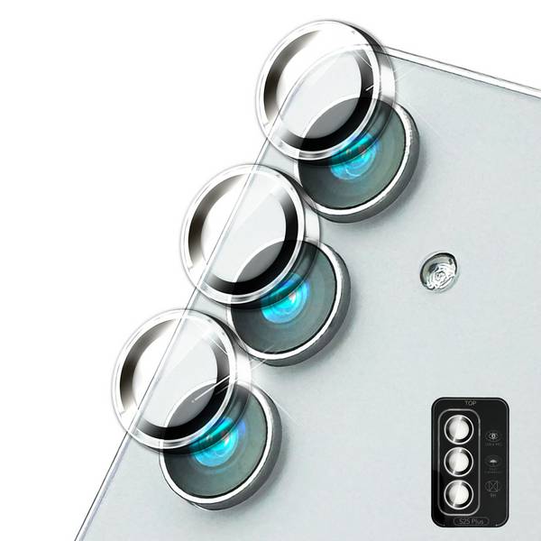 NALIA Kameraschutz „Focus.Pro CLX“ für Samsung Galaxy S25 Plus – Linsen Glas Ringe, 3 Stück