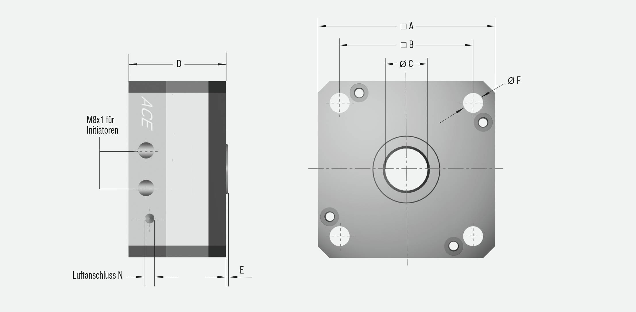 ACE Controls PN80-25-3-4B, Klemmelemente, Stangenklemmung mit hoher Klemmkraft-2