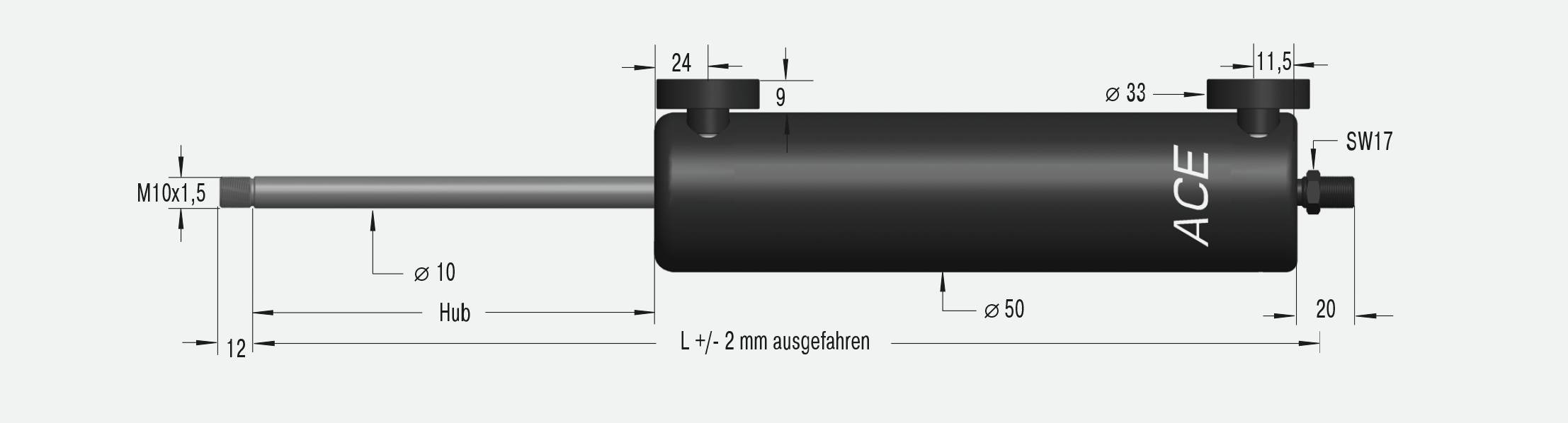 ACE Controls HBD-50-150, Hydraulische Bremszylinder, Regulierung auf höchstem Niveau-1