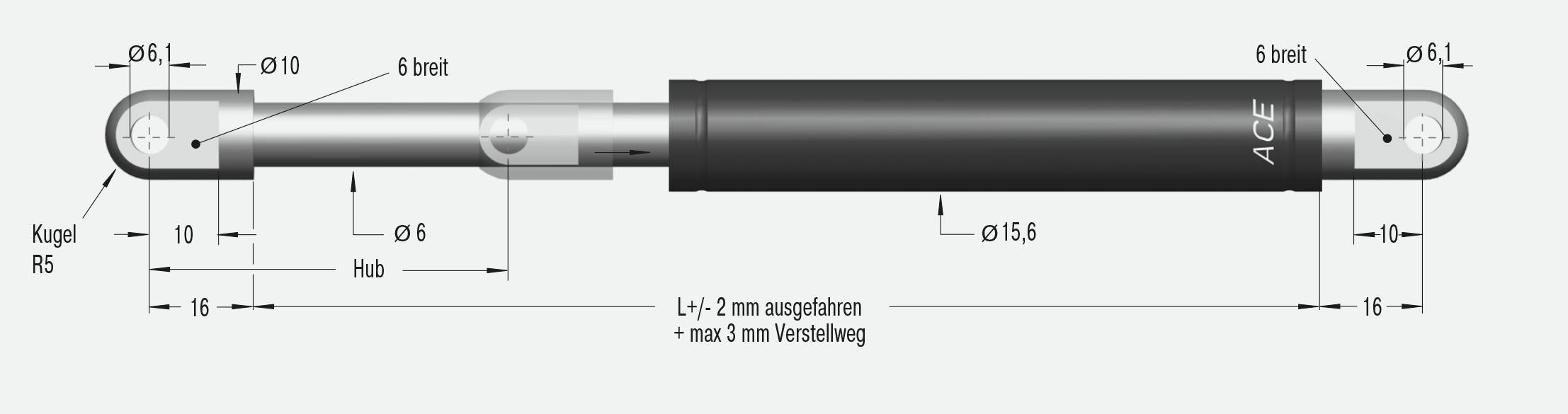 ACE Controls HB-15-25, Hydraulische Bremszylinder, Lineare Geschwindigkeitsregulierung-1