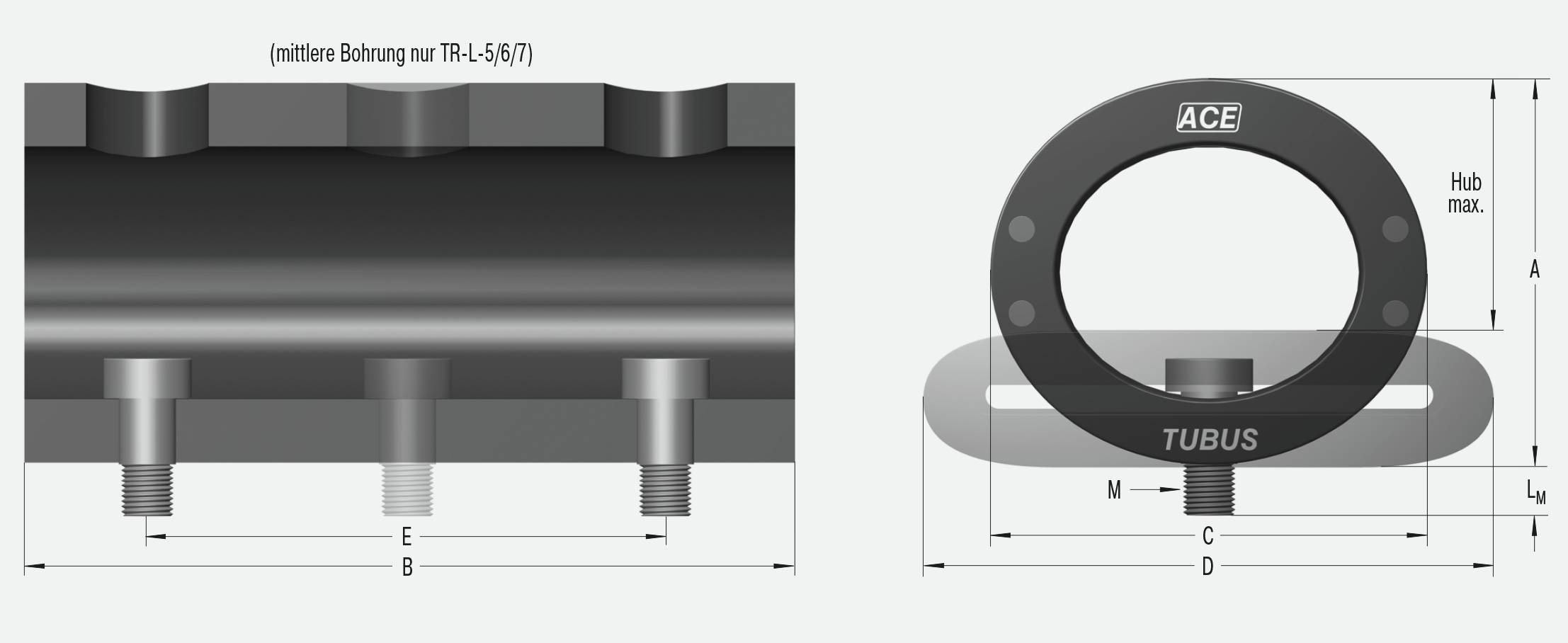 ACE Controls TR76-45L-5, Strukturdämpfer, Kraftpaket in langer Bauform-2