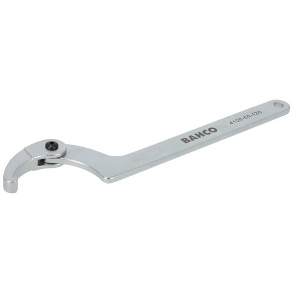 Bahco Verstellbarer Stift-Hakenschlüssel, 150 bis 230 mm, mit Chrom-Beschichtung, 465 mm