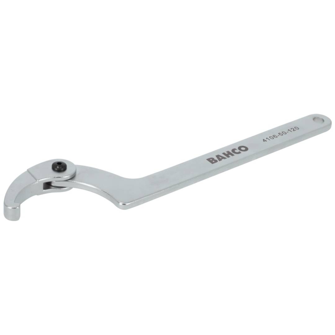 Bahco Verstellbarer Stift-Hakenschlüssel, 150 bis 230 mm, mit Chrom-Beschichtung, 465 mm-0